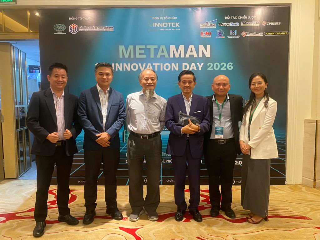 Founder KNAGROUP cùng chuyên gia tại METAMAN 3D Innovation Day 2026
