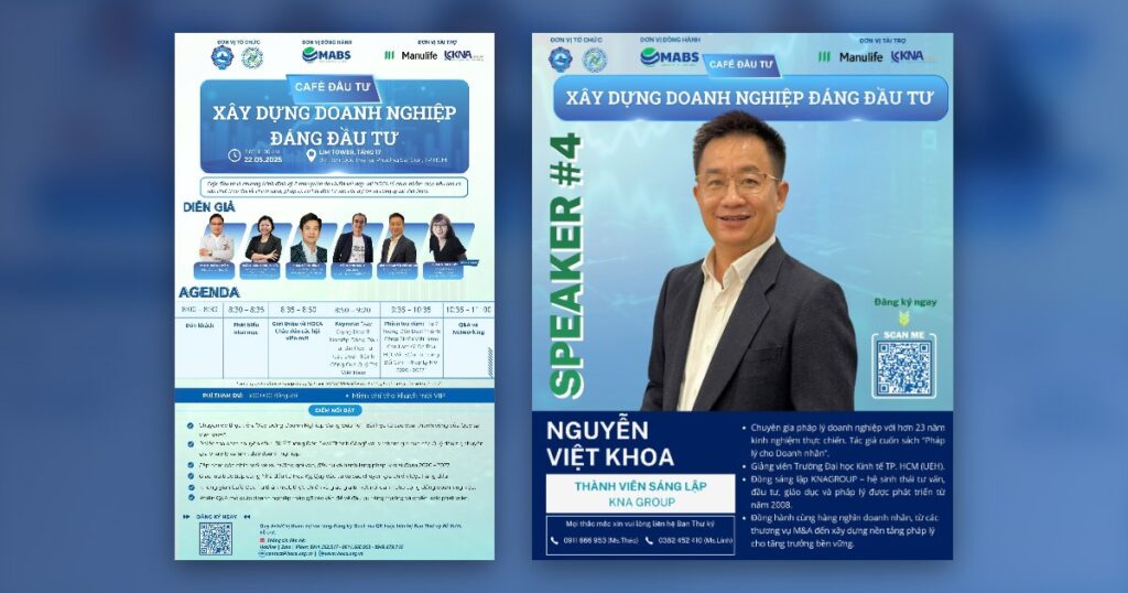 Café Đầu Tư 2026 KNAGROUP đồng hành chủ đề xây dựng doanh nghiệp đáng đầu tư